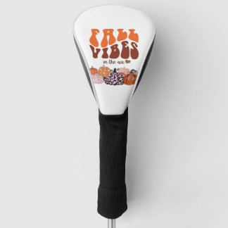 Roze herfstpompoen T-shirt Schattig herfst grafis Golfheadcover