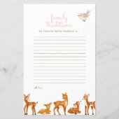 Roze Herten Familie Tradities & Voorspelling Spel (Achterkant)