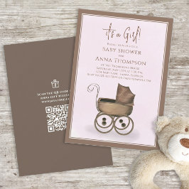 Roze Het is een  cadeauregister voor een meisje Kaart