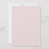 Roze Het is een Girl Balloon Baby shower Kaart (Achterkant)