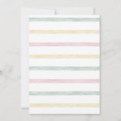 Roze Het is een Meisje  Speelgoed Rustiek Baby sho Kaart (Achterkant)