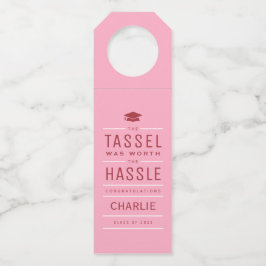 Roze het kwastje was het gedoe Afstuderen waard Flessenhanger