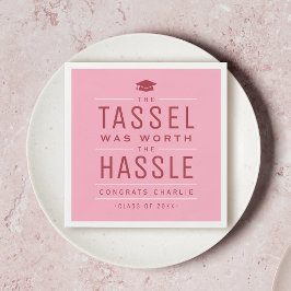 Roze het kwastje was het gedoe Afstuderen waard Servet