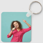 Roze het Zingelen Uw Sleutelhanger van het hart ui (Achterkant)