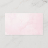 Roze Hete Luchtballon Baby shower Display Douche Informatiekaartje (Achterkant)