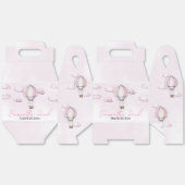 Roze Hete Luchtballon Baby shower Favoriet Box Bedankdoosjes (Ongevouwen)