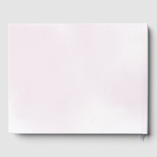 Roze Hete Luchtballon Baby shower Gastenboek (Achterkant)