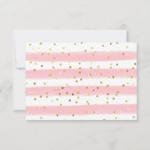 Roze Hete Luchtballon Dieren Online RSVP-kaart Bedankkaart (Achterkant)