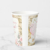 Roze Hete Luchtballon Is ze niet Behoorlijke Verja Papieren Bekers (Rechts)