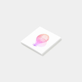 Roze  hete luchtballon - kaartennoten post-it® notes
