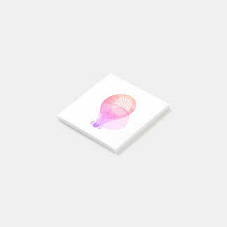 Roze  hete luchtballon - kaartennoten post-it® notes