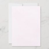 Roze Hete Luchtballon Meisje 1e Verjaardagsfeestje Kaart (Achterkant)