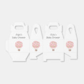 Roze Hete Luchtballon Meisje Baby shower Bedankdoosjes (Uitgevouwen)