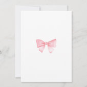 Roze Hete Luchtballon Meisje Baby shower Kaart (Achterkant)