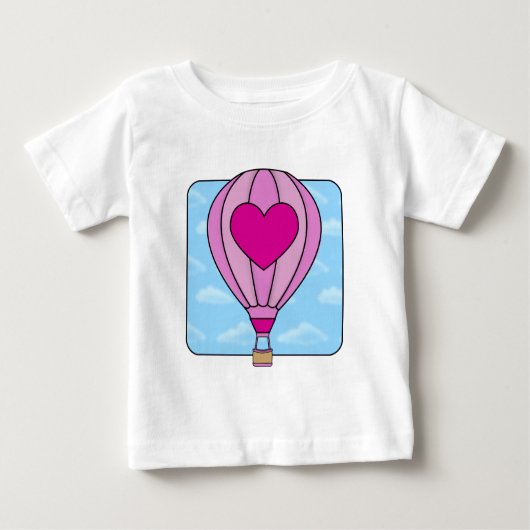 Roze hete luchtballon T-Shirt (Voorkant)