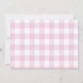 Roze Hete Luchtballon Verjaardag Foto uitnodiging (Achterkant)