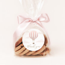 Roze Hete Luchtballon Verjaardag