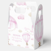 Roze Hete Luchtballon Verjaardagsgunst Doos Bedankdoosjes (Geopend)