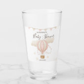 Roze Hete Luchtballon Wolken Glas (Voorkant)