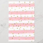 Roze heteluchtballon Floral Wishes for Baby Card (Achterkant)