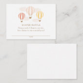 Roze heteluchtluchtballonnen, luidere ritssluiting informatiekaartje (Voorkant / Achterkant)