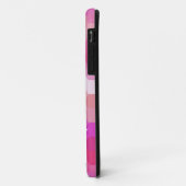 Roze hexagon Patroon en Monogram Case-Mate iPhone Case (Achterkant/links)