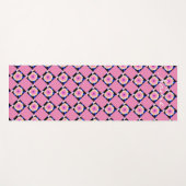 Roze hexagon Patroon Thunder_Cove Yogamat (Voorkant (horizontaal))