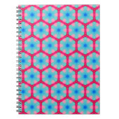Roze Hexagon Pattern Notitieboek (Voorkant)