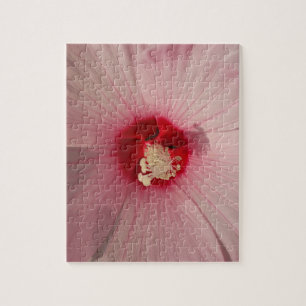Roze Hibiscus 8x10 Fotopuzzel met geschenkdoos Legpuzzel
