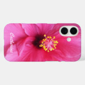 Roze Hibiscus aangepaste telefoonnummers Case-Mate iPhone Case (Achterkant (horizontaal))