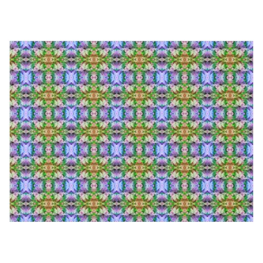 Roze Hibiscus Bloem Abstract Verstoord Tafelkleed (Voorkant (Horizontaal))