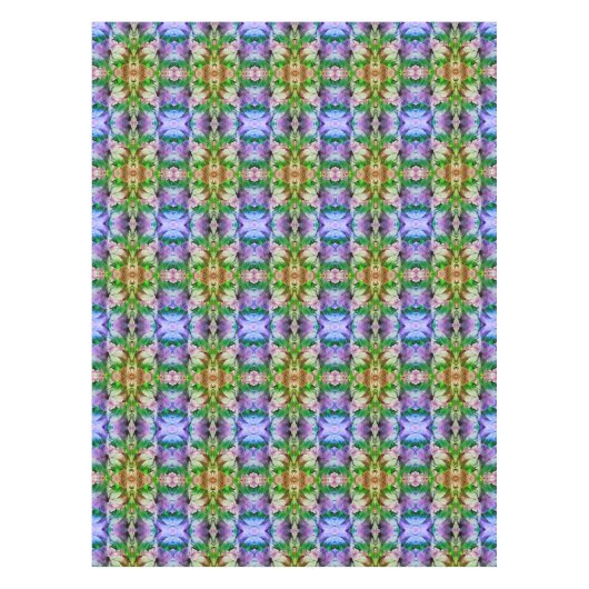 Roze Hibiscus Bloem Abstract Verstoord Tafelkleed (Voorkant)