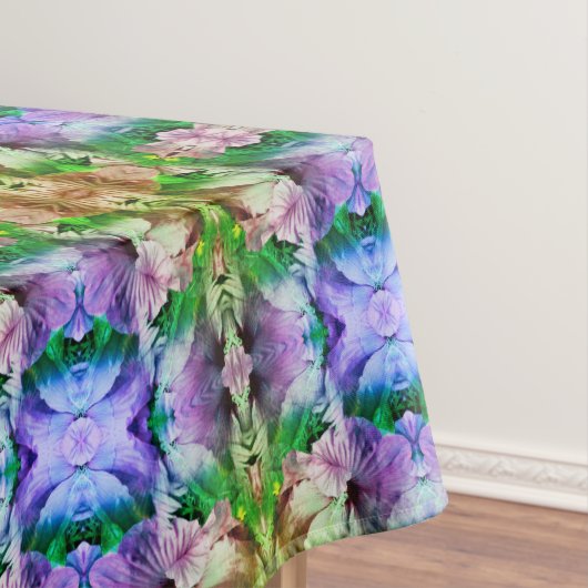 Roze Hibiscus Bloem Abstract Verstoord Tafelkleed (Voorbeeld)