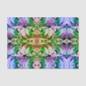 Roze Hibiscus Bloem Abstract Verstoord Tissuepapier (Voorkant)