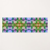 Roze Hibiscus Bloem Abstract Verstoord Yogamat (Voorkant (horizontaal))