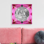 Roze Hibiscus Bloem Maak Je Eigen Foto Canvas Afdruk (Insitu (Woonkamer))
