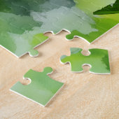 Roze Hibiscus Bloem Tropische Kunst Puzzel Legpuzzel (Zijkant)