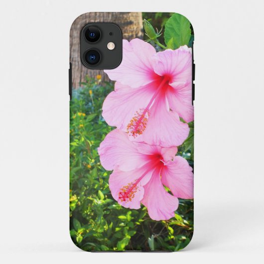 Roze Hibiscus bloemen Case-Mate iPhone Case (Achterkant)