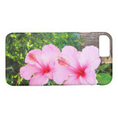 Roze Hibiscus bloemen Case-Mate iPhone Case (Achterkant (Horizontaal))