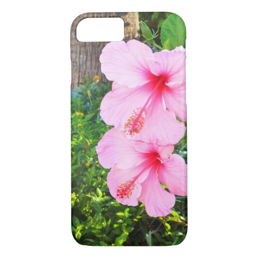 Roze Hibiscus bloemen Case-Mate iPhone Case (Achterkant)