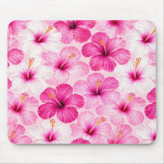 Roze Hibiscus Bloemen Muismat