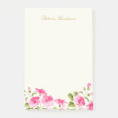 Roze Hibiscus bloemen Post-it® Notes (Voorkant)