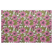 Roze hibiscus bloemen stof (Yard (91,4 cm))