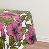 Roze hibiscus bloemen tafelkleed (Voorbeeld)