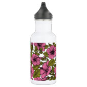 Roze hibiscus bloemen waterfles  (Rechts)