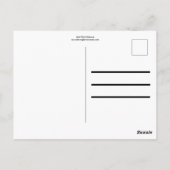 Roze Hibiscus Briefkaart (Achterkant)