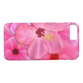 Roze Hibiscus Case-Mate iPhone Case (Achterkant (Horizontaal))