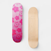Roze hibiscus en Honu Turtles Persoonlijk Skateboard (Voorkant)