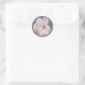 Roze Hibiscus en Ocean Water Sticker (Tas)