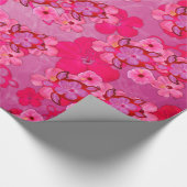 Roze Hibiscus en Schildpadden Honu Cadeaupapier (Hoek)